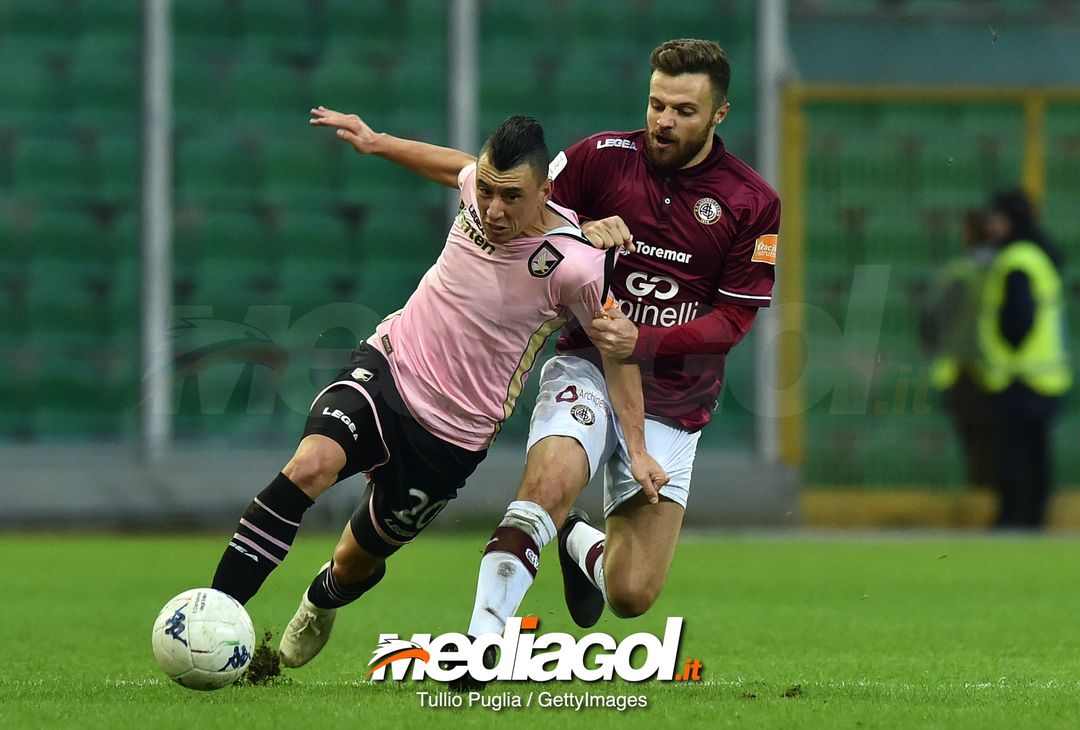  during the Serie B match between US Citta di Palermo and AS Livorno at Stadio Renzo Barbera on December 15, 2018 in Palermo, Italy. 