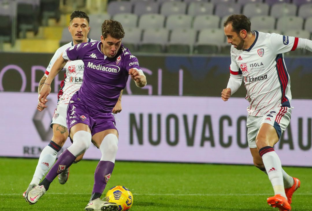  GERMOGLI PH 10 GENNAIO 2020 CAMPIONATO SERIE A DI CALCIO STADIO ARTEMIO FRANCHI FIORENTINA VS CAGLIARI NELLA FOTO VLAHOVIC 