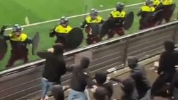 Tifoserie rivali e partita sospesa: manganellate alla testa in MVV-Roda