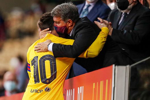 Laporta Messi (Getty Images) Laporta Messi