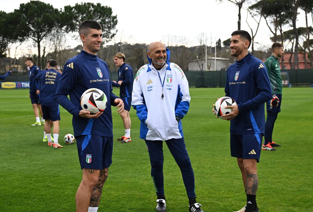 Italia, Pellegrini e Mancini si allenano con la Nazionale di Spalletti – FOTOGALLERY- immagine 1