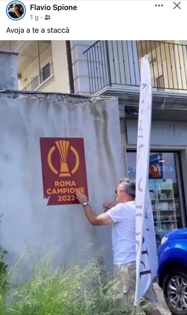 Roma, il muro del derby: il manifesto giallorosso non si stacca…- immagine 2