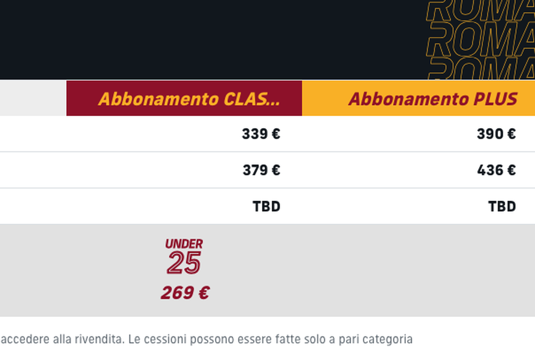 Abbonamenti Roma 2022/23 prezzi – GALLERY - immagine 4