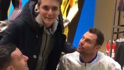 VIDEO / Inter, un tifoso dice ad Handanovic e Padelli: “Voglio la firma di Berni”