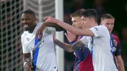 DAZN: “Bologna-Inter, Bastoni riprende Thuram: ecco perché”. Markus poi se la ride