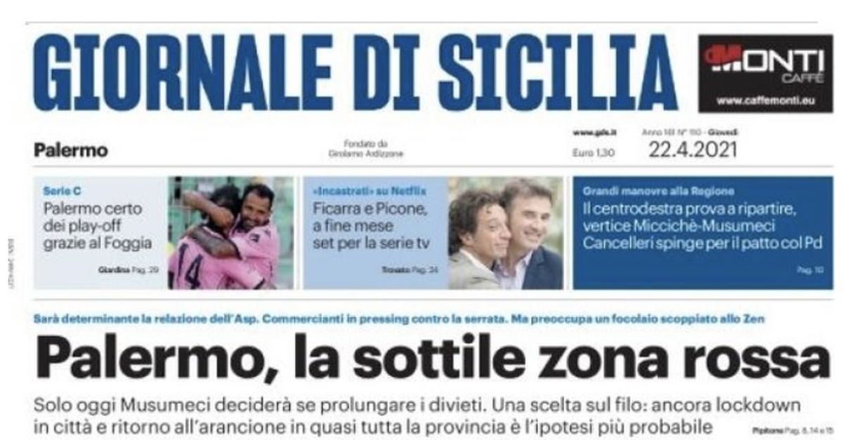 Prima Pagina, Giornale Di Sicilia: “Palermo Certo Dei Playoff Grazie Al ...