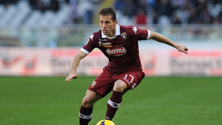 TURIN, ITALY - JANUARY 26:  Salvatore Masiello of Torino FC in action during the Serie A match between Torino FC and Atalanta BC at Stadio Olimpico di Torino on January 26, 2014 in Turin, Italy.  (Photo by Valerio Pennicino/Getty Images) 