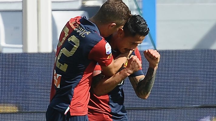 28 aprile 2019, Spal-Genoa 1-1: Gianluca Lapadula esulta per il suo gol (credits: GETTY Images) 