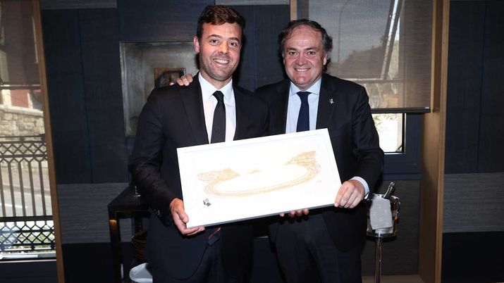 Real Sociedad-Roma, Pinto a pranzo con il presidente dei baschi prima della partita - immagine 1