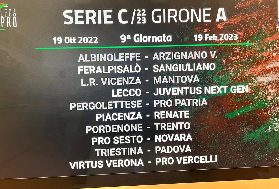 Serie C girone A, 2022/23: il calendario completo - immagine 9