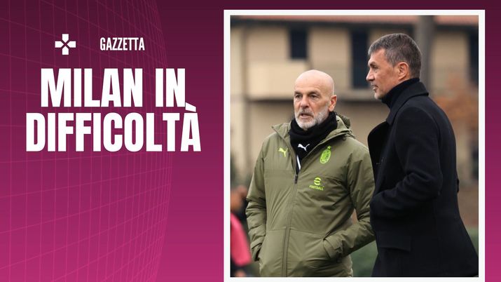 Stefano Pioli (allenatore AC Milan) con Paolo Maldini, direttore tecnico rossonero, durante un allenamento a Milanello | Milan News (Getty Images) Maldini Pioli AC Milan allenamento Milanello