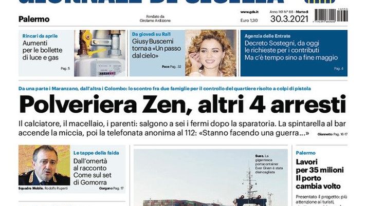 Prima Pagina, Giornale di Sicilia: &#8220;I falsari del Covid, uno scandalo senza beneficiari&#8221; 