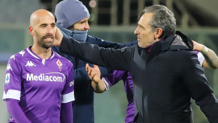 GERMOGLI PH 10 GENNAIO 2020 CAMPIONATO SERIE A DI CALCIO STADIO ARTEMIO FRANCHI FIORENTINA VS CAGLIARI NELLA FOTO PRANDELLI E BORJA VALERO 