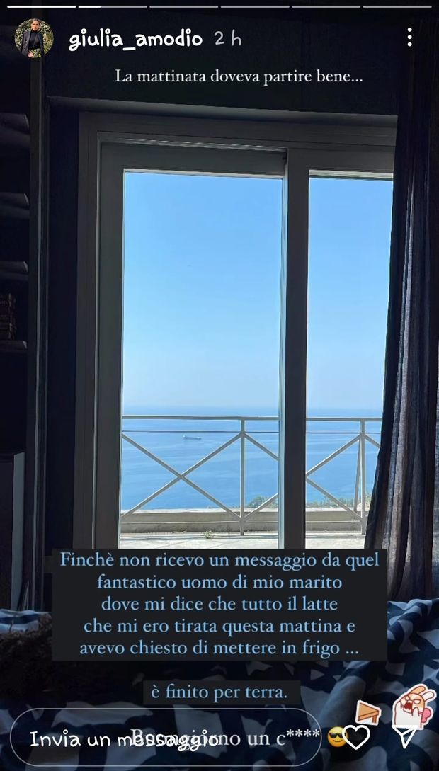 Giulia Amodio e Sensi alle prese con la figlia: “La mattinata non è cominciata bene”- immagine 2