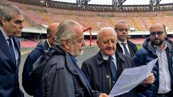 De Laurentiis, sopralluogo al San Paolo