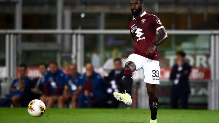 STADIO OLIMPICO GRANDE TORINO, TURIN, ITALY - 2019/08/22: Nicolas Nkoulou of Torino FC in action during the UEFA Europa League playoff football match between Torino FC and Wolverhampton Wanderers FC. Wolverhampton Wanderers FC won 3-2 over Torino FC. (Photo by Nicolò Campo/LightRocket via Getty Images) STADIO OLIMPICO GRANDE TORINO, TURIN, ITALY - 2019/08/22: Nicolas Nkoulou of Torino FC in action during the UEFA Europa League playoff football match between Torino FC and Wolverhampton Wanderers FC. Wolverhampton Wanderers FC won 3-2 over Torino FC. (Photo by Nicolò Campo/LightRocket via Getty Images)