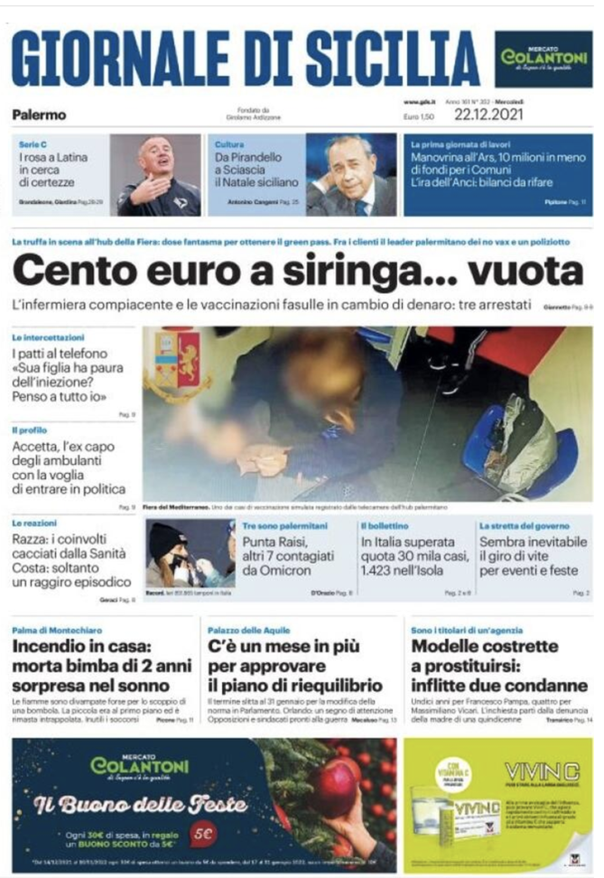 prima pagina