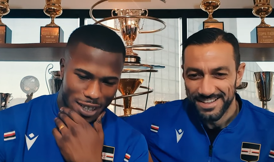 Sampdoria Keita Quagliarella (Youtube Sampdoria) Sampdoria Keita Quagliarella (Youtube Sampdoria)