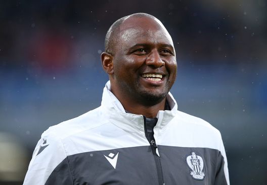  BURNLEY, ENGLAND - JULY 30: Patrick Vieira the manager of Nice looks on during a pre-season friendly match between Burnley and Nice at Turf Moor on July 30, 2019 in Burnley, England. (Photo by Alex Livesey/Getty Images) 