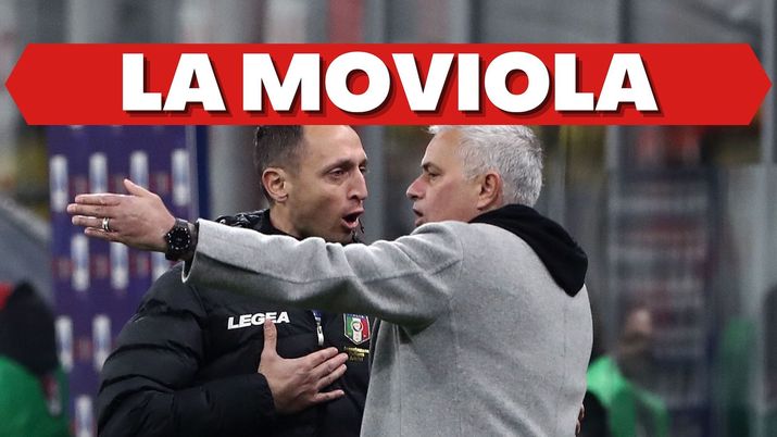 Moviola Milan-Roma 3-1 Serie A 2021-2022 arbitro Chiffi VAR