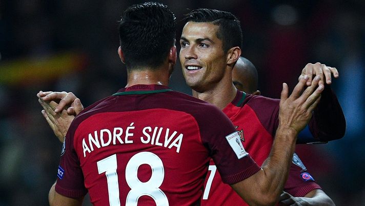 André Silva e Cristiano Ronaldo con il Portogallo (credits: GETTY Images) André Silva Cristiano Ronaldo Portogallo