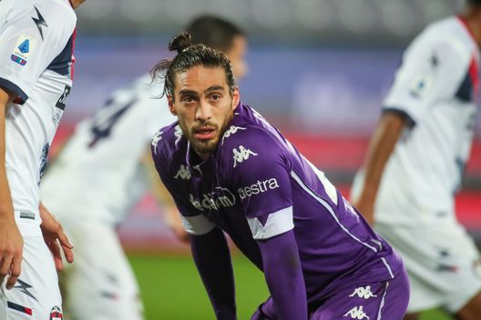 GERMOGLI PH: 23 GENNAIO 2021 FIRENZE STADIO ARTEMIO FRANCHI SERIE A FIORENTINA VS CROTONE NELLA FOTO CACERES GERMOGLI PH: 23 GENNAIO 2021 FIRENZE STADIO ARTEMIO FRANCHI SERIE A FIORENTINA VS CROTONE NELLA FOTO CACERES