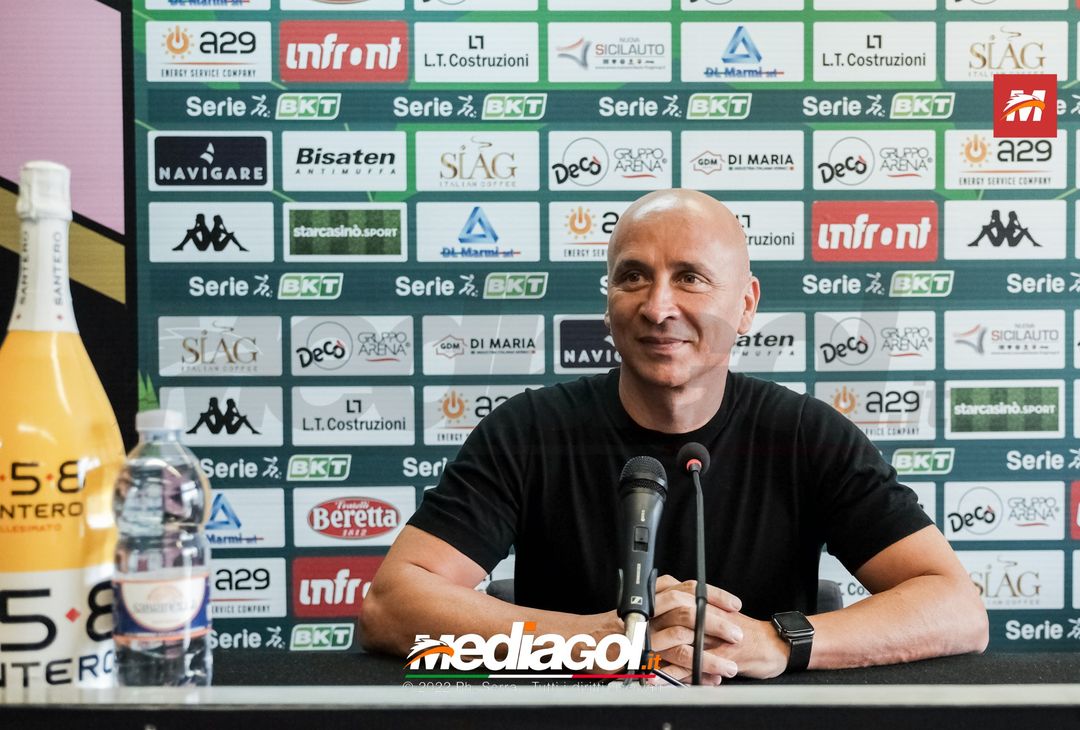 FOTO PALERMO, Corini in conferenza stampa prima del match contro il Bari (Gallery) - immagine 3