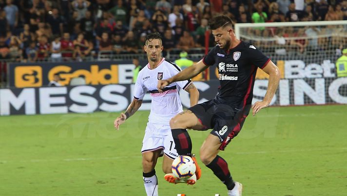 CAGLIARI, ITALY - AUGUST 12: Alberto Cerri of Cagliari in action   during the Coppa Italia match between Cagliari Calcio and US Citta di Palermo at  on August 12, 2018 in cagliari, Italy.  (Photo by Enrico Locci/Getty Images)  CAGLIARI, ITALY - AUGUST 12: Alberto Cerri of Cagliari in action   during the Coppa Italia match between Cagliari Calcio and US Citta di Palermo at  on August 12, 2018 in cagliari, Italy.  (Photo by Enrico Locci/Getty Images)