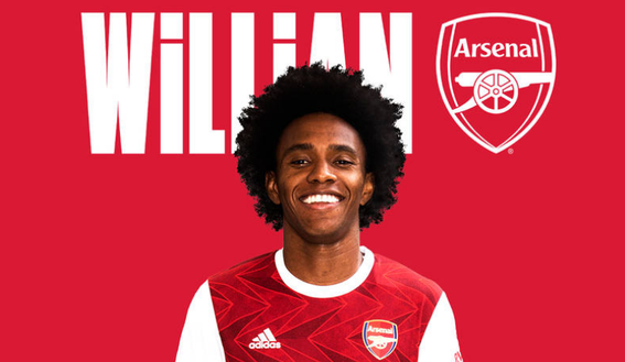 Willian Arsenal (twitter Arsenal) Willian Arsenal (twitter Arsenal)