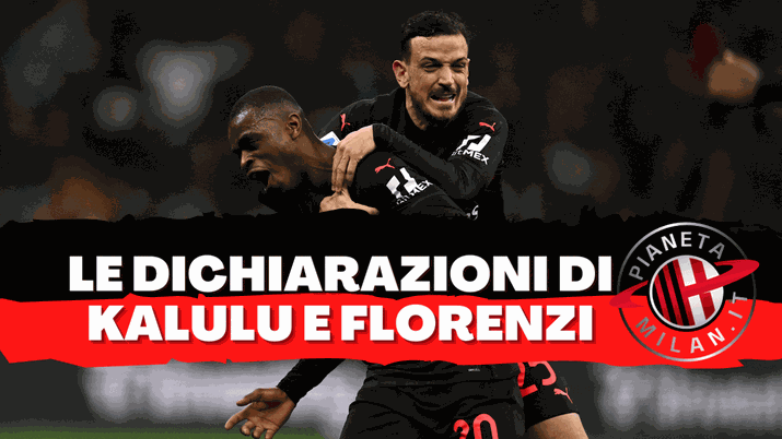 Alessandro Florenzi e Pierre Kalulu, calciatori del Milan (getty images)