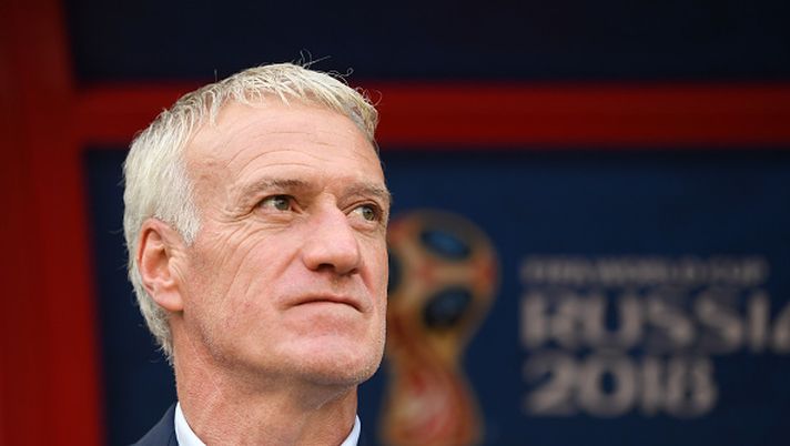KAZAN, RUSSIA - JUNE 30:  Didier Deschamps, Manager of France looks on prior to the 2018 FIFA World Cup Russia Round of 16 match between France and Argentina at Kazan Arena on June 30, 2018 in Kazan, Russia.  (Photo by Laurence Griffiths/Getty Images)  italia