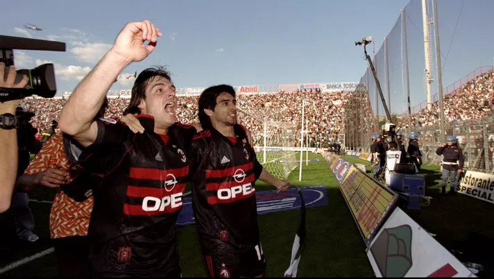 Andrés Guglielminpietro Guly Roberto Ayala Perugia-Milan 1-2 Serie A 1998-1999