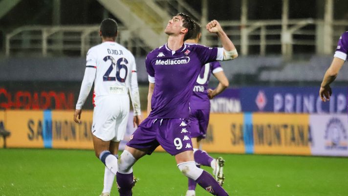 GERMOGLI PH: 23 GENNAIO 2021 FIRENZE STADIO ARTEMIO FRANCHI SERIE A FIORENTINA VS CROTONE NELLA FOTO GOL ED ESULTANZA VLAHOVIC GERMOGLI PH: 23 GENNAIO 2021 FIRENZE STADIO ARTEMIO FRANCHI SERIE A FIORENTINA VS CROTONE NELLA FOTO GOL ED ESULTANZA VLAHOVIC