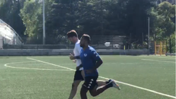 VIDEO Palermo, test a Marineo: rosa in campo per il riscaldamento, Brunori…