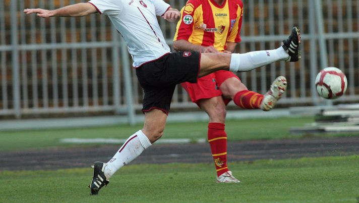 Daniele Daino, ex Milan, qui da calciatore con la maglia del Gallipoli (credits: GETTY Images) 