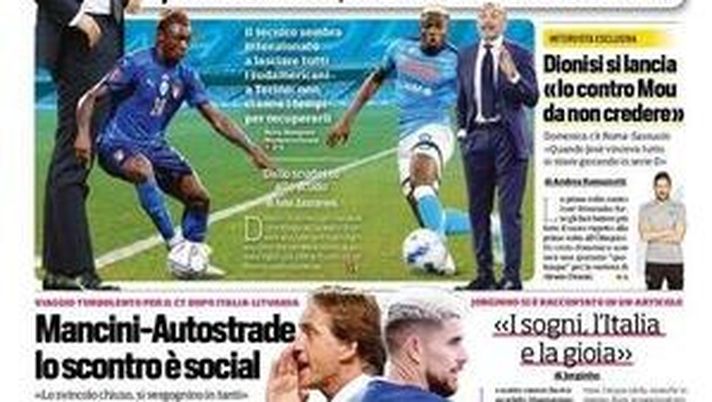 Prima Pagina, Corriere dello Sport: &#8220;Allegri nudo. Dybala resta a casa&#8221; 