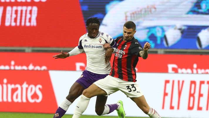 Rade Krunic (centrocampista AC Milan) durante Milan-Fiorentina 2-0 (Serie A 2020-2021) | AC Milan News (Getty Images) 