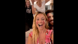 VIDEO / Il tricolore sul volto e la notte magica di Diletta Leotta con Can Yaman