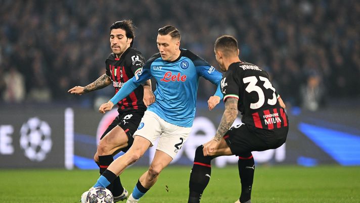 Tonali Krunic Zielinski AC Milan Napoli-Milan Champions League 2022-2023