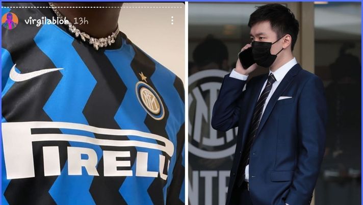 Virgil Abloh con la maglia dell’Inter. Zhang mostra orgoglio sui social 