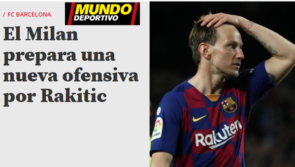 Milan su Rakitic (Foto da Mundodeportivo.com) Milan su Rakitic (Foto da Mundodeportivo.com)