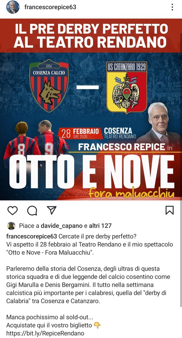 Cosenza, prima Repice e poi il derby: per Bergamini e per Marulla…- immagine 2