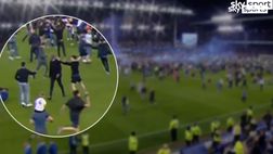 VIDEO Crystal Palace, Vieira prende a calci tifoso dell’Everton che l’aveva provocato