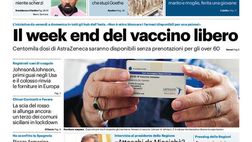 Prima Pagina, Giornale di Sicilia: “Il week end del vaccino libero. Palermo, con il Foggia niente scherzi”