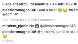Juventus-Milan, siparietto su Instagram tra Romagnoli e Pjanic