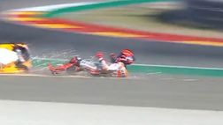 MotoGP, caduta ad Aragon per Marquez (VIDEO)