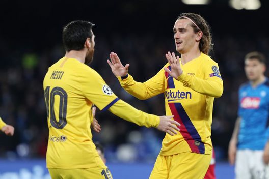 Messi Griezmann (getty images) Messi Griezmann
