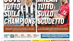 Prima Pagina, Tuttosport: “Juve, tutto sulla Champions. Milan, tutto sullo scudetto”