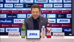 VIDEO Cagliari-Milan, Di Francesco pensa già al Monday Night: “Mi metto le mani nei capelli…”