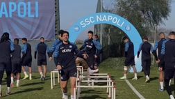 Il Napoli si allena a Castel Volturno: gli azzurri carichi per la sfida col Genoa